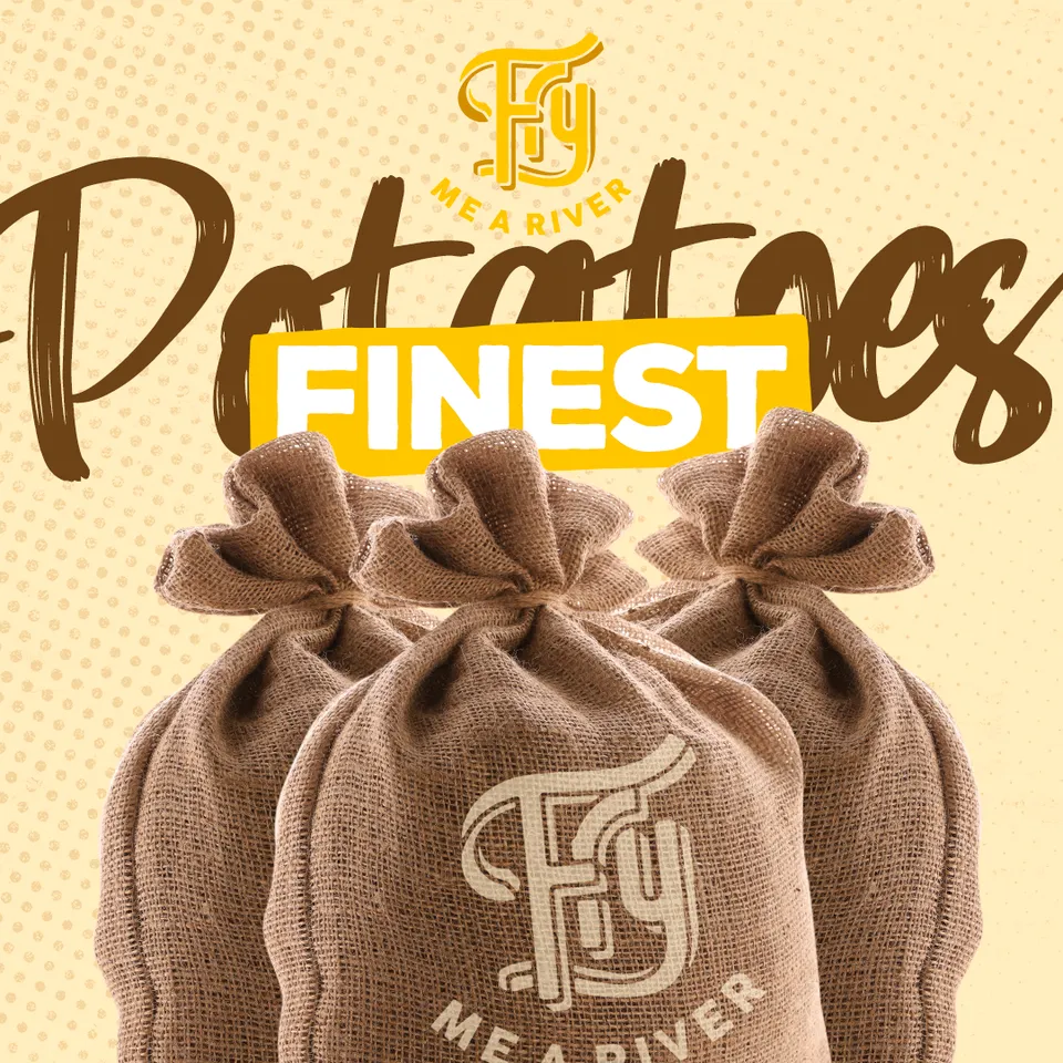 Visuel produit de sacs de pommes de terre pour un restaurant de frites